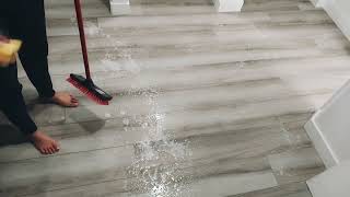 Scrubbing Mopping Floor Cleaning Asmr