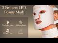 ✨ Full Coverage Glow! MEGELIN LED Face & Neck Light Therapy 🧖♀️