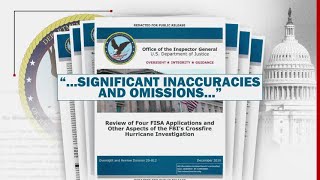 VIDEO: Watchdog report finds FBI made series of errors in investigation