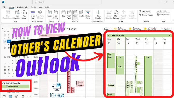 How to View Other People's Calendar in Outlook | Open another person's Calendar in Outlook
