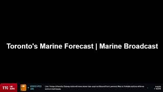 Toronto s Marine Forecast Canadian Coast Guard Radio