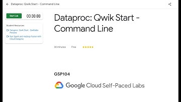 Dataproc Qwik Start -Command Line [GSP104] || Google Cloud Skills Boost