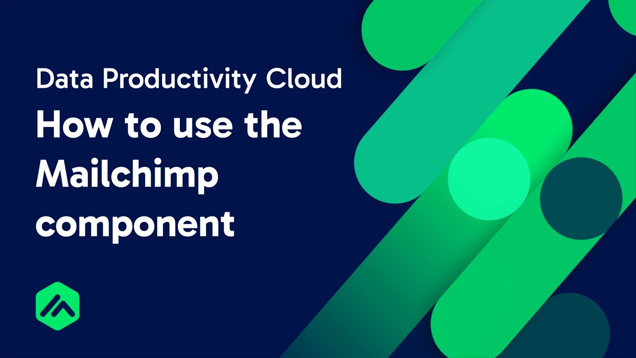 Load your Mailchimp data with the Data Productivity Cloud - YouTube