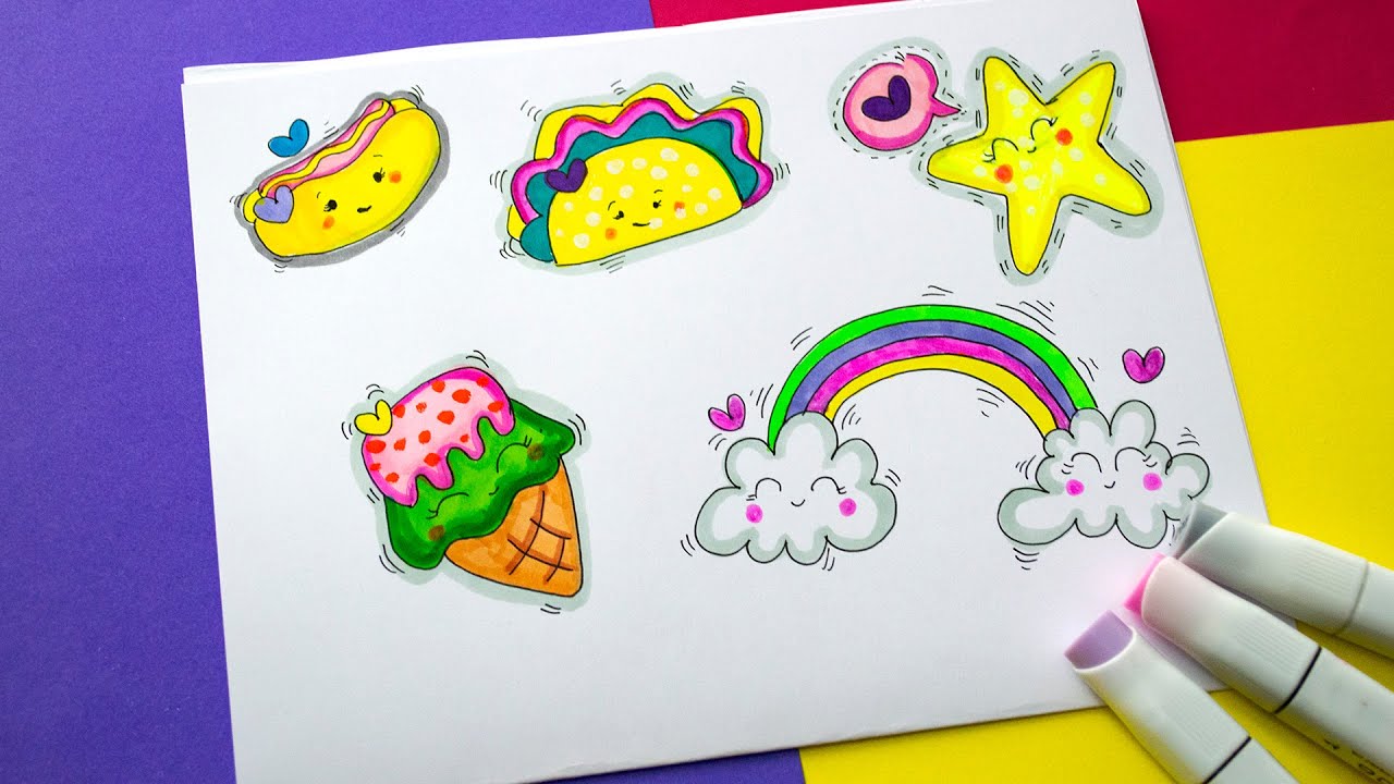 💚 5 IDEAS super bonitas de dibujos Kawaii para decorar tus Cuadernos y  Libretas | Dibujos Yaye - thptnganamst.edu.vn