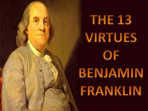 Wideo: Dlaczego Benjamin Franklin napisał 13 cnót?