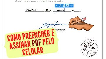 Como preencher e assinar documentos PDF pelo celular (Adobe Fill & Sign)