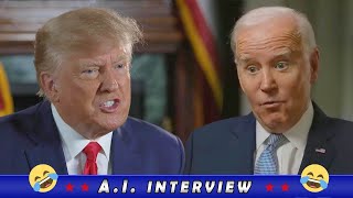 Donald Trump Joe Biden Interview AI Voice Resimi