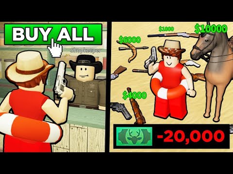 I Spent 20 000 In Roblox Wild West Youtube - roblox the wild west rp civil war update final part