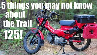 5 things you may not know about the Honda Trail 125