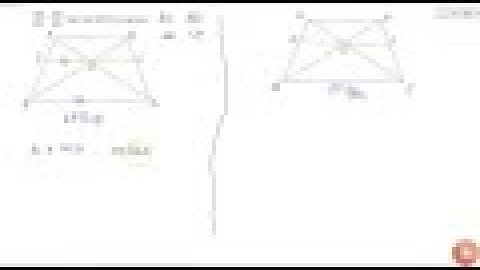 The diagonals of a quadrilateral ABCD intersect each other at the point O such that `(A O)/(B O)...