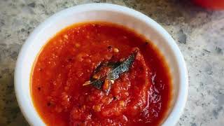 Tomato Chutney - How to make Tomato Chutney - Thakkali Chutney| Velvet Flavours| Nisha Madhulika