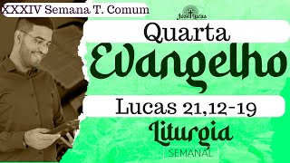 Evangelho de hoje () | Lucas 21, 12-19 | Liturgia Diária