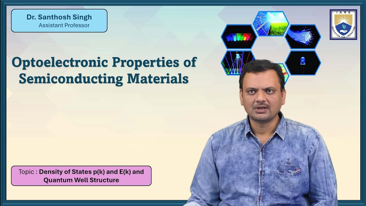 Density of States pk and Ek and Quantum Well Structure by Dr. Santhosh ...