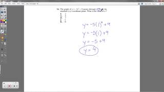 ACT Question #34 - Evaluating Quadratic Equations