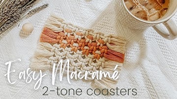 DIY | Easy Macramé Coaster | Square Knot Coasters