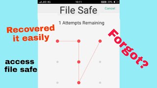 Forgot Pattern / password for File safe? its easy, Know how to recover and access file, video, photo screenshot 1