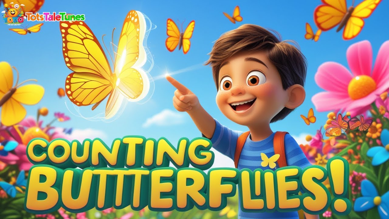 "Counting Butterflies 🦋 | Fun Counting Song for Kids | Learn Numbers 1 to 10"