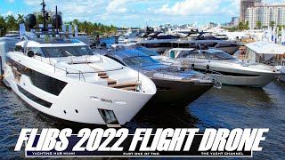 FLIBS 2022 FORT LAUDERDALE INTERNATIONAL BOAT SHOW | DRONE FLIGHT YACHTS BOATS AND SUPERYACHTS | USA