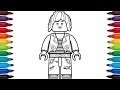 How to draw Lego Ninjago Nya (High school outfit) from the Lego Ninjago Movie