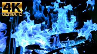 Beautiful Blue Fireplace Flames! 12 Hours (Dabi Approved!) screenshot 4