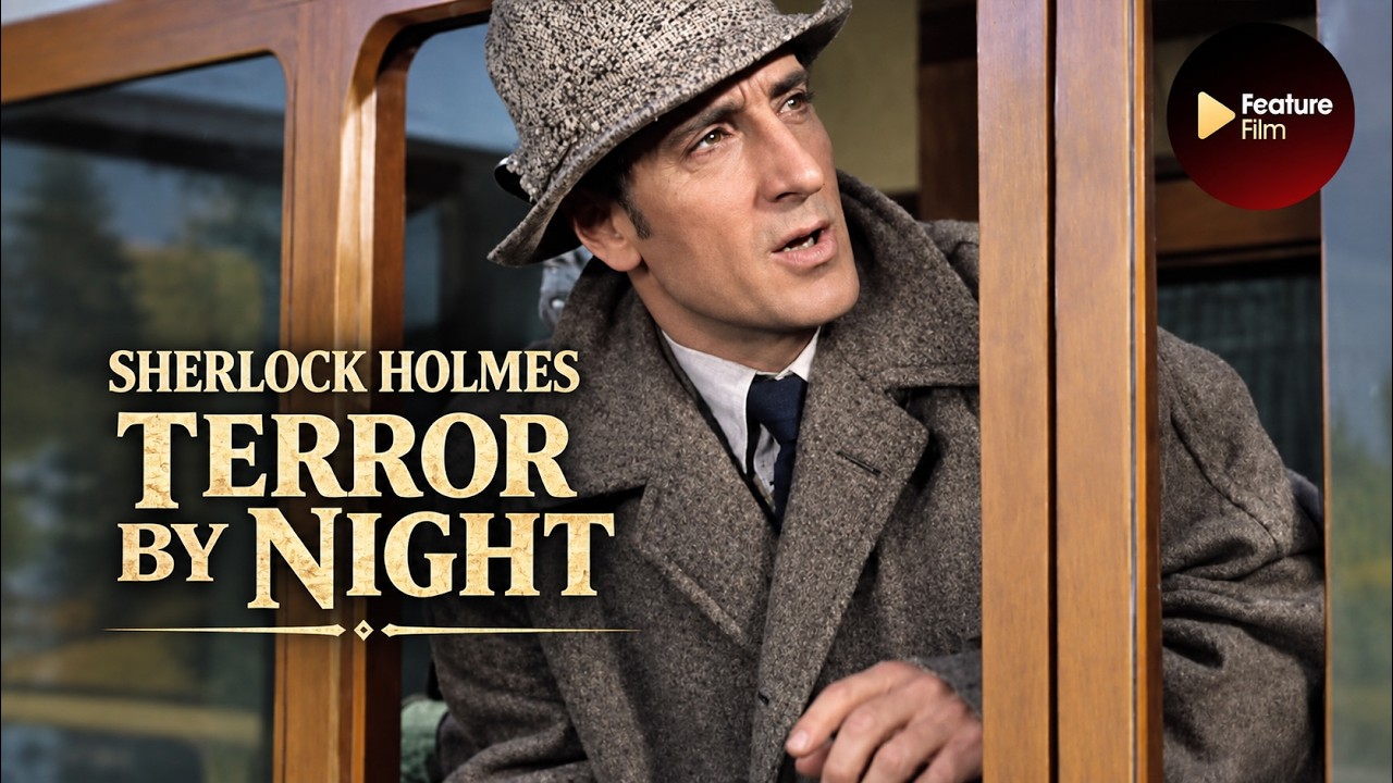 Sherlock Holmes: The speeding train murder | Basil Rathbone | FREE DETECTIVE MOVIE [Colorized]