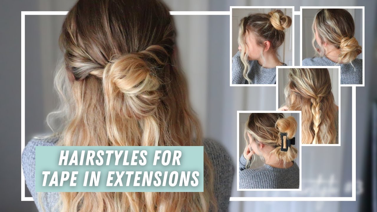 How I Style  Care For My Tapein Extensions  YouTube