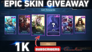 MLBB EPIC SKIN GIVEAWAY 😱 || FREE SKIN || #mlbb #mobilelegends #avatar screenshot 4