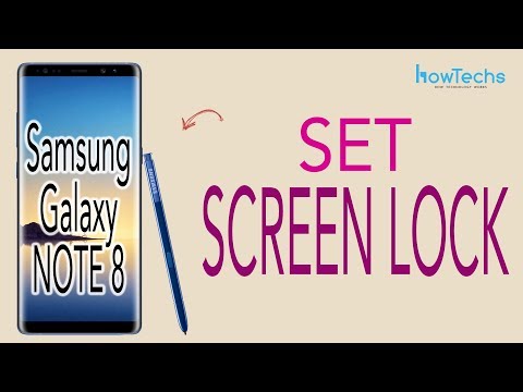 Samsung Galaxy Note 8 - How to set Screen Lock Time