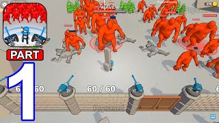 Build Defense - Gameplay Walkthrough Part 1 Stick War Army Commander Tower Defense (Android, iOS) screenshot 5