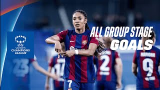 All Barcelona Goals from the 2023/24 UWCL Group Stage