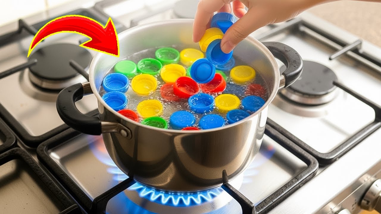 Отличная идея! Многие не знают, что можно заработать деньги, кипятив пластиковые крышки от бутылок.