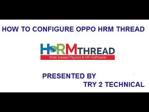 How to Configure OPPO HRM Thread Application
