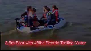 Solar Marine Inflatable Boat 2.6m water test