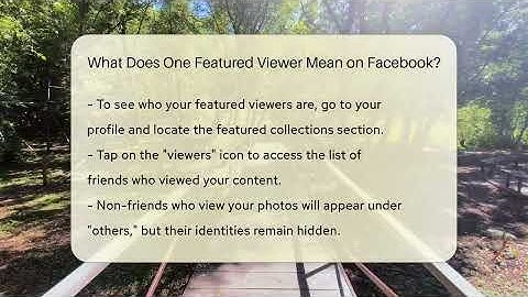What Does One Featured Viewer Mean on Facebook? - Everyday-Networking