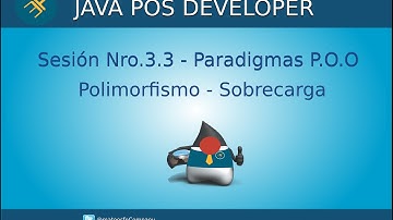 Curso de Java POS -  Sesión Nro.3.3 - Polimorfismo y Sobrecarga Java