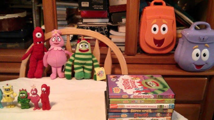 YO GABBA GABBA Boombox Playset Clubhouse with ALL (5) Figures and