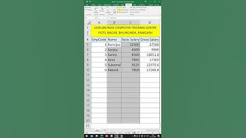Excel Trick to lock cells @lexiconcomputer @lexiconcomputers
