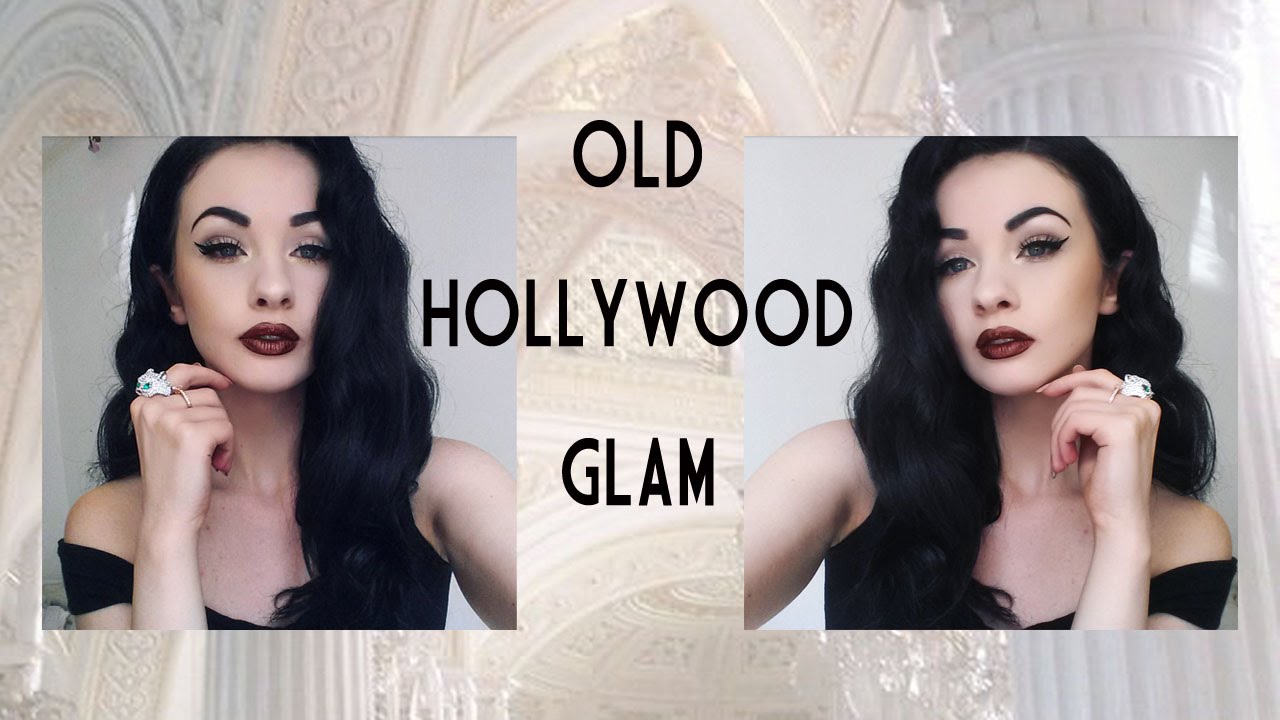 Old Hollywood Glam Full Tutorial Hair And Makeup YouTube