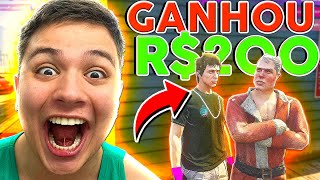 DOANDO R$200 A CADA PESSOA HUMILDE no GTA RP! (paulinho o LOKO)