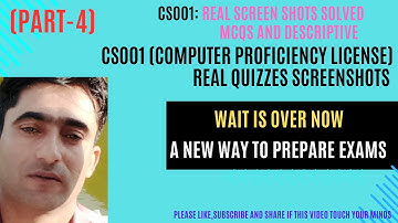 CS001 Computer Proficiency License Screenshots Part-4