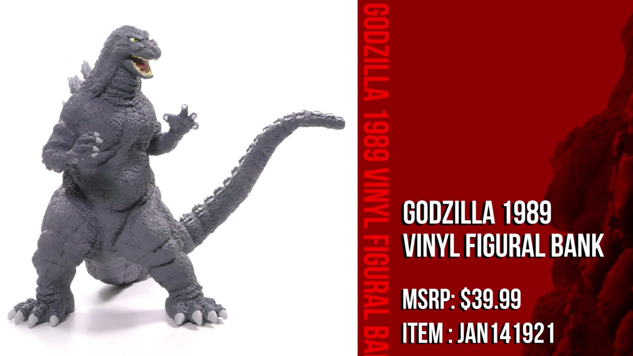 Godzilla 1989 Vinyl Coin Bank 360