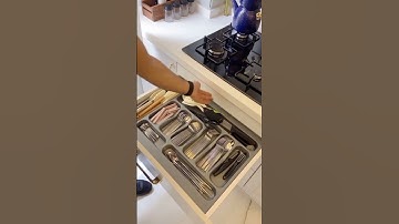 Thumbnail of Smart Slide Cutlery tray for Kitchen |Cutlery Organizer for Kitchen |PVC Cutlery Tray For Drawer