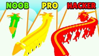 NOOB 🤢 PRO 😎 HACKER 😈 Waving Dragon | Download Play-App Store APK screenshot 3