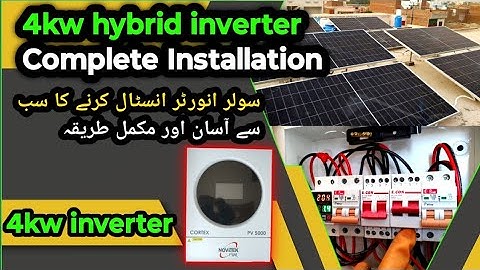 4kw Solar System Installation | cortex novatek 4kw pv 5000 | jinko 580w | inverter Distribution box