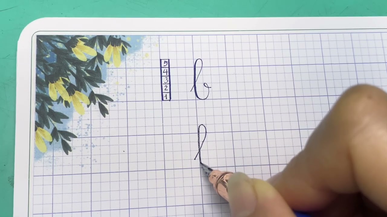 Viết chữ cỡ nhỡ: chữ b đúng chuẩn