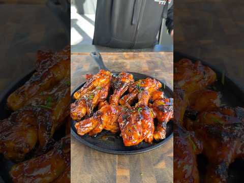 Hot honey drumsticks on my Electactic grill