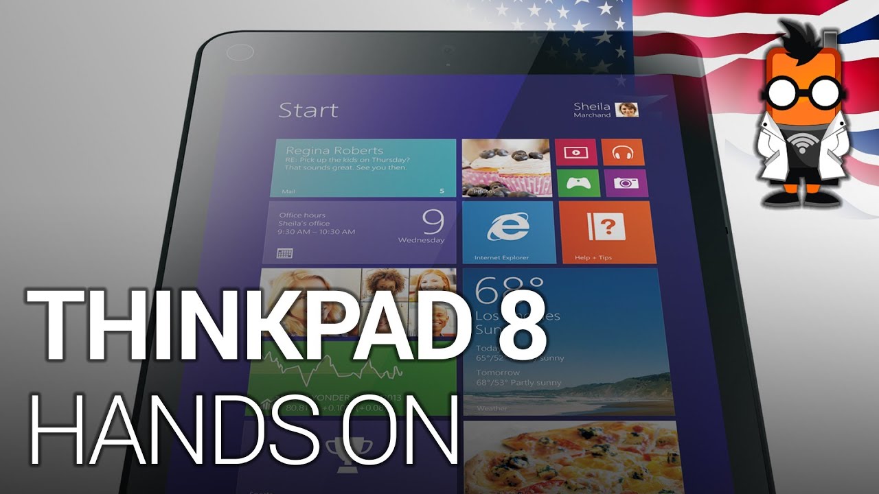 Lenovo ThinkPad 8 - BayTail Windows 8 Tablet Hands on - CES 2014 [ENG]