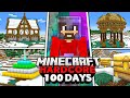 قضيت 100 يوم في ماين كرافت هارد كور