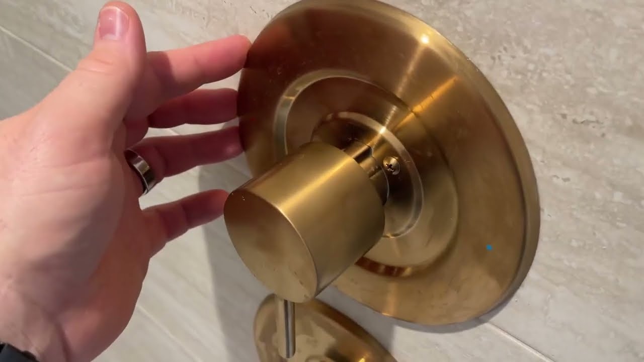 Review Of Moen Align Brushed Gold Posi Temp Press Balancing