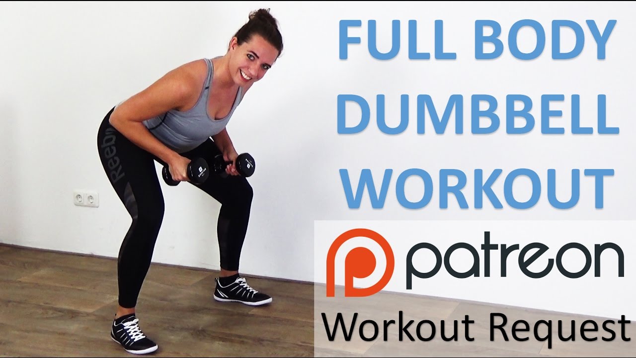 Full Body Dumbbell Workout 10 Minute Weight Training With Dumbbells For Beginners Youtube